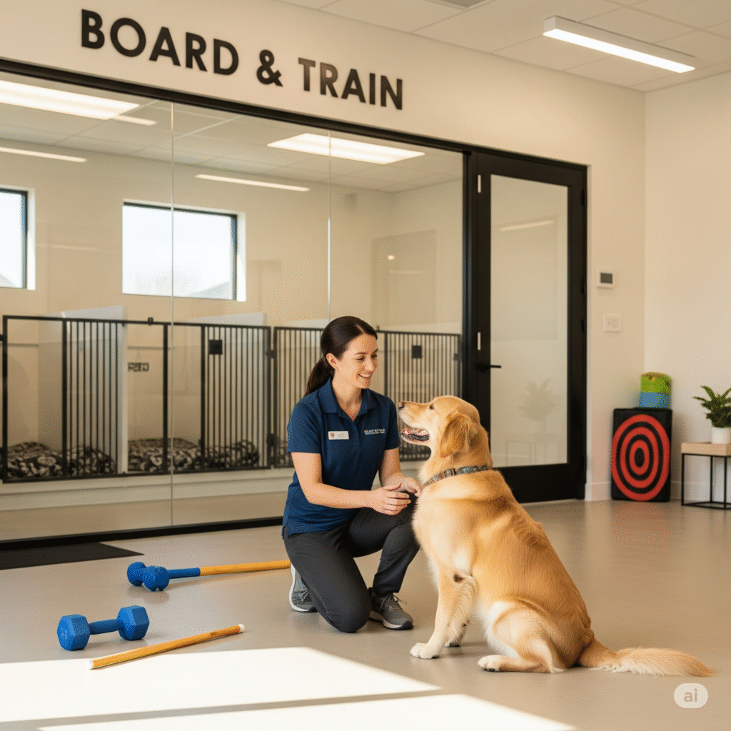 BOARD AND TRAIN, board and train dog training